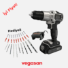Black&Decker Darbeli Matkap Vidalama BDCHD18SC1K-QW Silver Li-ion 18V 1.5Ah Tek Akülü