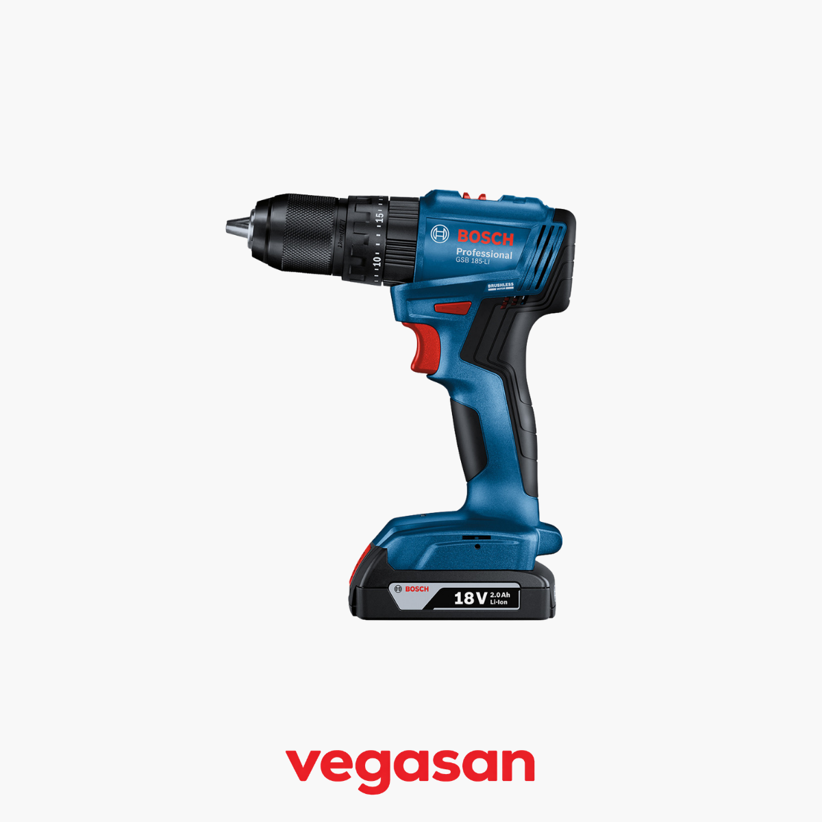Bosch GSB 185-LI (1x2.0Ah) 18V Darbeli Akülü Vidalama - Görsel 2