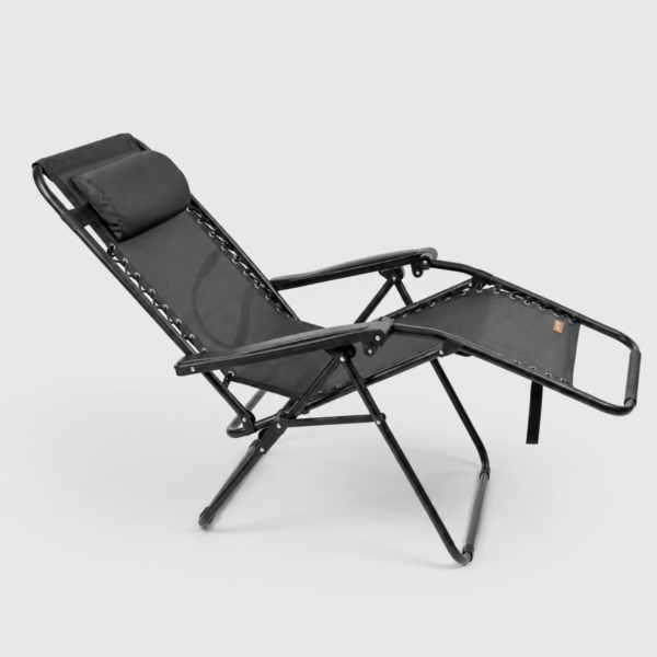 Madfox EasyRest Katlanır Şezlong Kamp Sandalyesi Siyah 2 Madfox EasyRest Katlanır Şezlong Kamp Sandalyesi Siyah 2