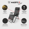 Madfox EasyRest Katlanır Şezlong Kamp Sandalyesi Siyah 4