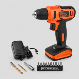 Black&Decker 12V Li-Ion Şarjlı Matkap Vidalama Seti 1.5Ah 12 Parça Uçlu