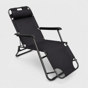Sunfun Katlanır Kamp Sandalyesi Şezlong | 2 Kademeli Ayarlanabilir | Yastıklı