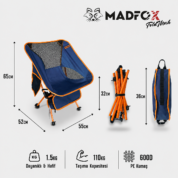 Madfox FoldMesh Mini Kompakt Katlanır Sandalye Navy Spark 5