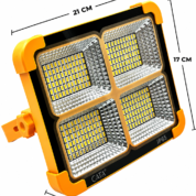 Cata 200W Solar Şarjlı LED Projektör Kamp Lambası 2