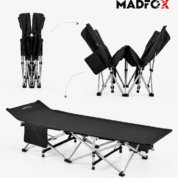 Madfox AeroLift Katlanır Kamp Yatağı Kampet Siyah – 200 kg Taşıma Kapasiteli 4