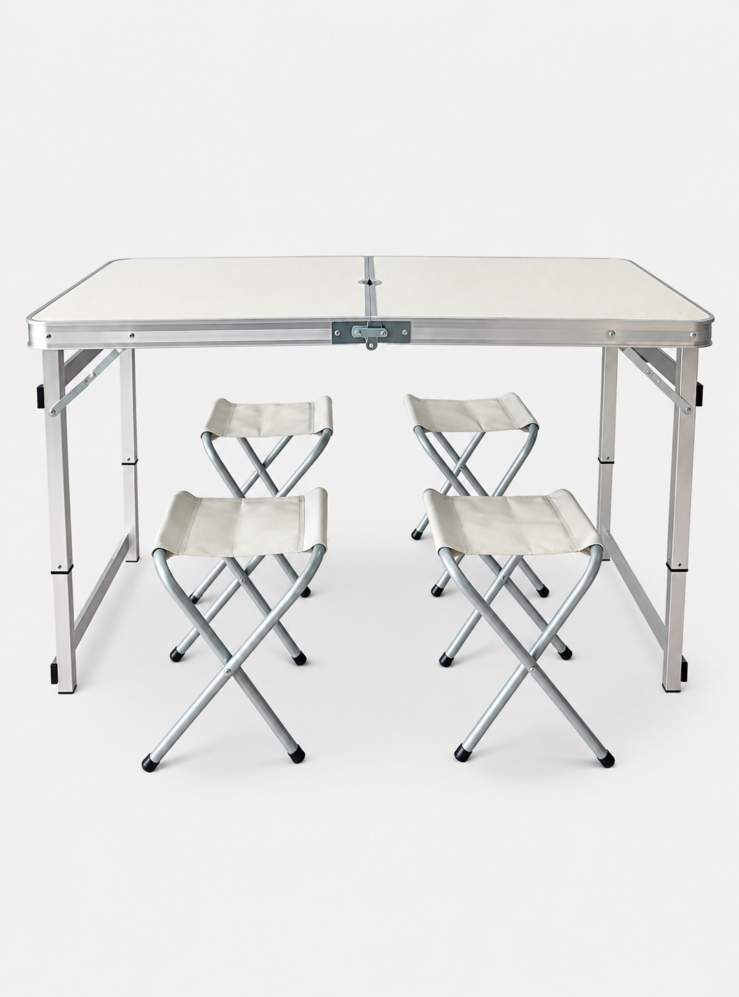 Madfox CampSet ShadePort Katlanır Kamp Masası Seti Beyaz 4 Tabureli Madfox CampSet ShadePort Katlanır Kamp Masası Seti Beyaz 4 Tabureli