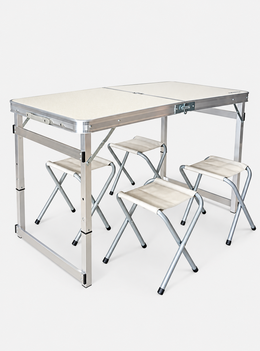 Madfox CampSet ShadePort Katlanır Kamp Masası Seti Beyaz 4 Tabureli 2 Madfox CampSet ShadePort Katlanır Kamp Masası Seti Beyaz 4 Tabureli 2
