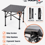 Madfox Surface Mini Küçük Boy Katlanır Kamp Masası 5