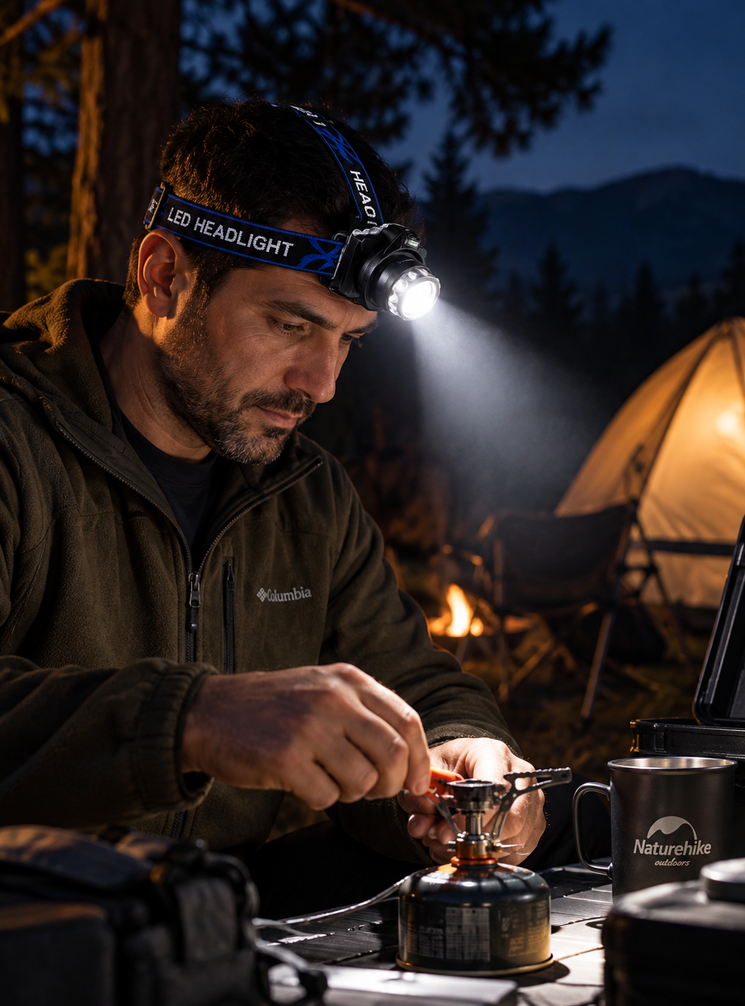 Şarjlı Kafa Lambası – Kamp ve Outdoor Kafa Feneri 300 lümen5 Şarjlı Kafa Lambası – Kamp ve Outdoor Kafa Feneri 300 lümen5