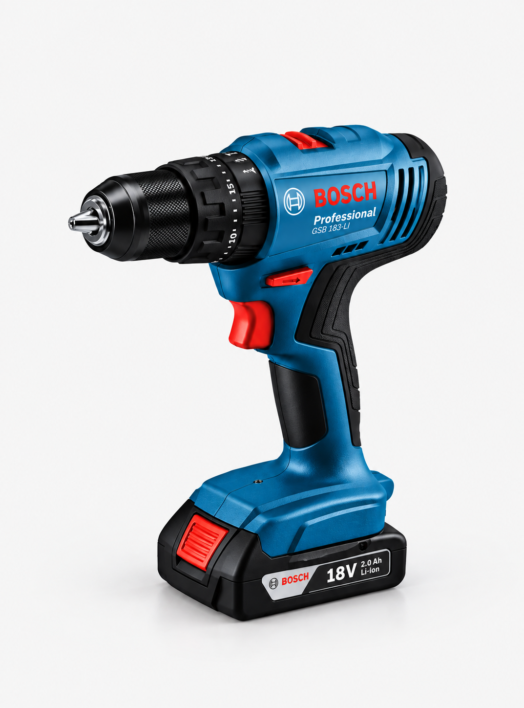 Bosch GSB 183-LI 18V Darbeli Akülü Matkap 2.0 Ah Akü Şarj Aleti 41 Parça Set ve Çanta 3 Bosch GSB 183-LI 18V Darbeli Akülü Matkap 2.0 Ah Akü Şarj Aleti 41 Parça Set ve Çanta 3