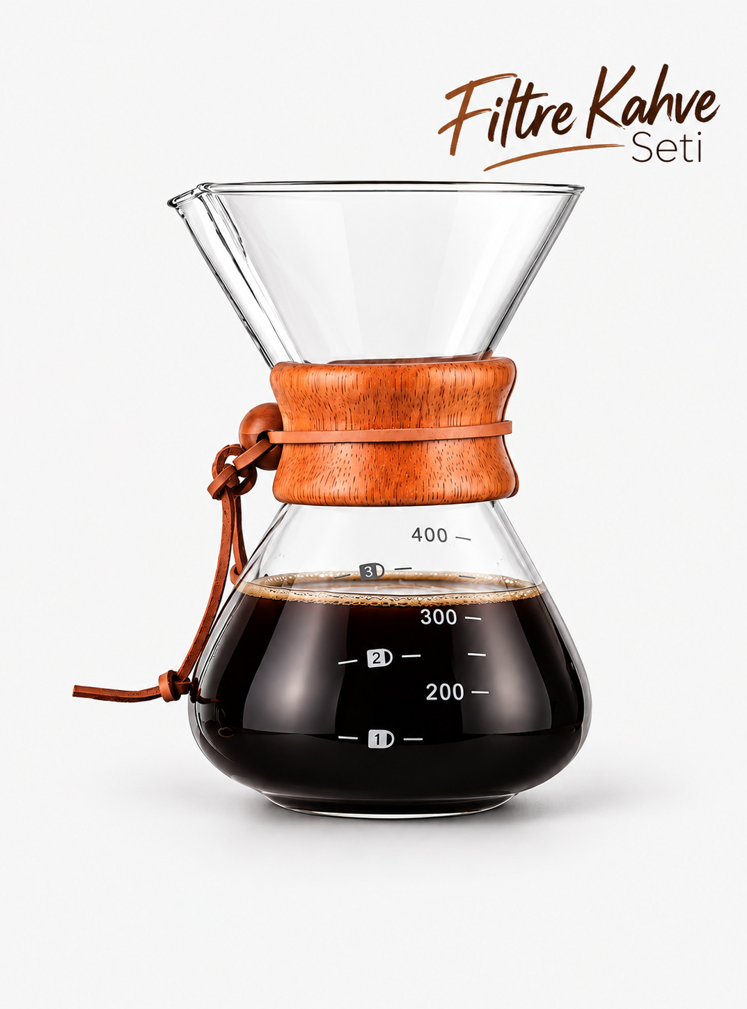 CAMPOUT Filtre Kahve Cam Set 400 ml