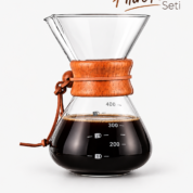 CAMPOUT Filtre Kahve Cam Set 400 ml